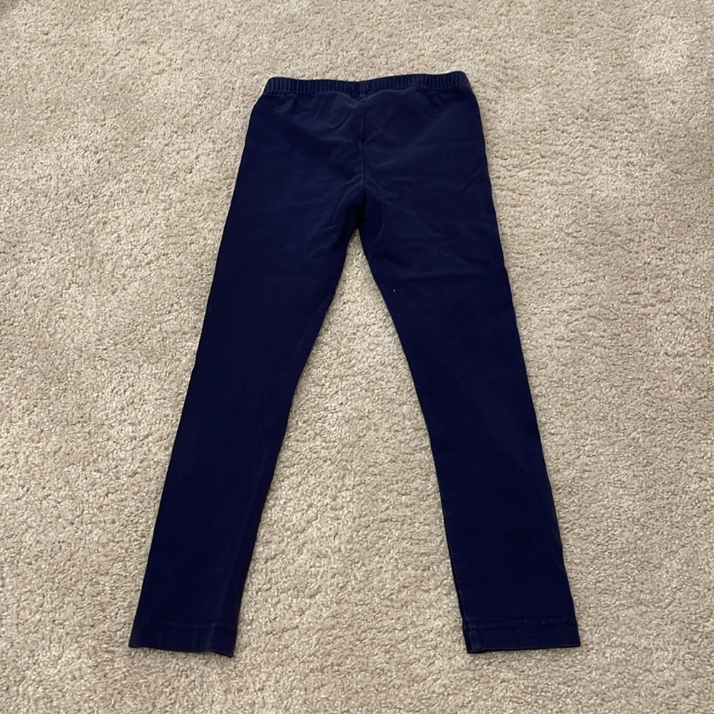 Hanna Andersson Slim Navy Blue Leggings, size 5 - Picture 3 of 3